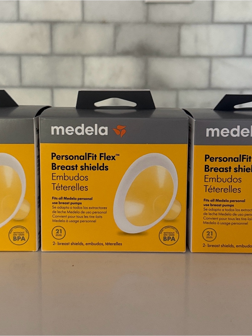 Medela PersonalFit Flex Breast Shields 21mm - set of 3